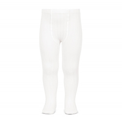 Buy Basic rib tights WHITE in the online store Condor. Made in Spain. Visit the RIBBED TIGHTS (62 colours) section where you will find more colors and products that you will surely fall in love with. We invite you to take a look around our online store.