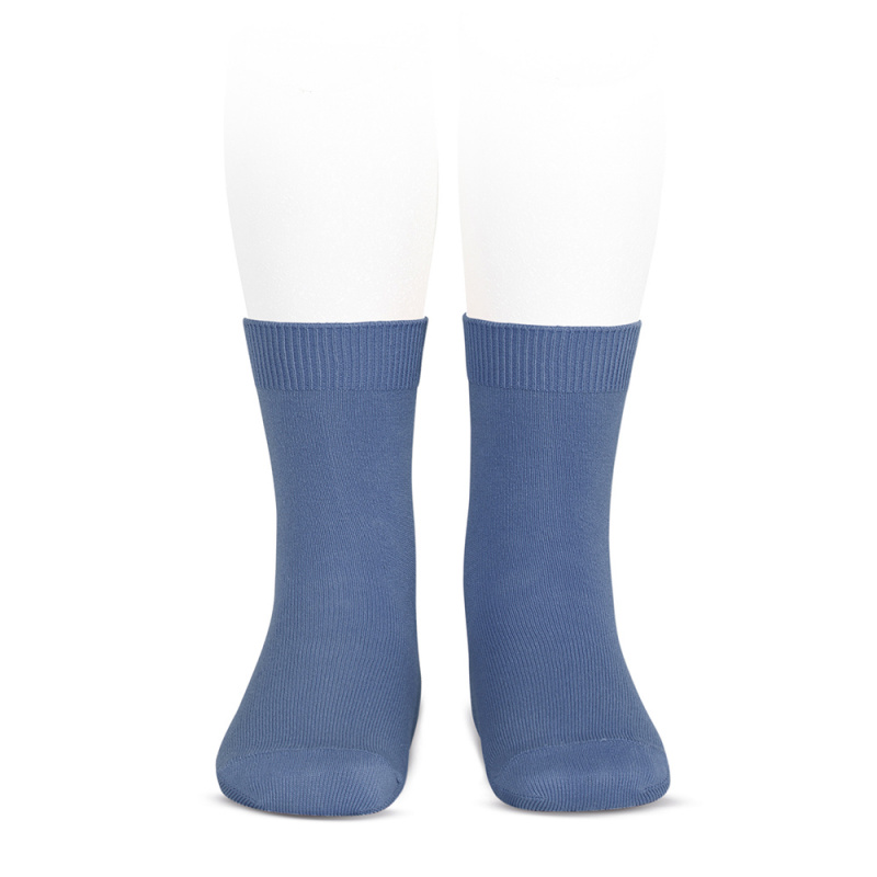 ayer primavera Capataz Calcetines cortos lisos azul francia infantil | Cóndor Tienda Online