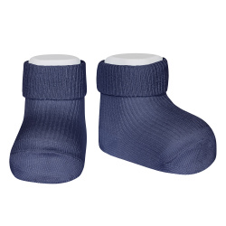 Buy 1x1 ankle socks with folded cuff NAVY BLUE in the online store Condor. Made in Spain. Visit the SPRING COTON BASIC BABY SOCKS section where you will find more colors and products that you will surely fall in love with. We invite you to take a look around our online store.