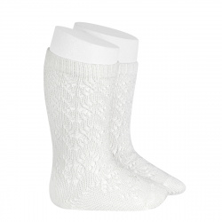 Buy Perle geometric openwork knee high socks CREAM in the online store Condor. Made in Spain. Visit the BABY ELASTIC OPENWORK SOCKS section where you will find more colors and products that you will surely fall in love with. We invite you to take a look around our online store.