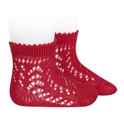 Buy Cotton openwork short socks RED in the online store Condor. Made in Spain. Visit the BABY OPENWORK SOCKS section where you will find more colors and products that you will surely fall in love with. We invite you to take a look around our online store.