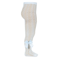 Buy Openwork perle tights with side grossgrain bow BABY BLUE in the online store Condor. Made in Spain. Visit the OPENWORK PERLE TIGHTS section where you will find more colors and products that you will surely fall in love with. We invite you to take a look around our online store.