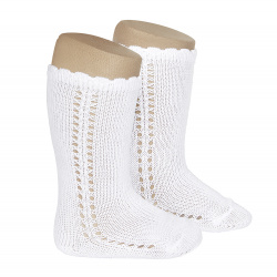 Buy Side openwork perle knee high socks WHITE in the online store Condor. Made in Spain. Visit the BABY SPIKE OPENWORK SOCKS section where you will find more colors and products that you will surely fall in love with. We invite you to take a look around our online store.
