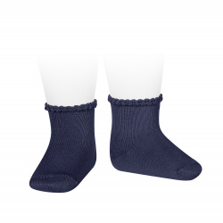 Buy Short socks with patterned cuff NAVY BLUE in the online store Condor. Made in Spain. Visit the WARM COTTON BASIC BABY SOCKS section where you will find more colors and products that you will surely fall in love with. We invite you to take a look around our online store.