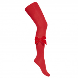 Buy Side velvet bow tights RED in the online store Condor. Made in Spain. Visit the TIGHTS WITH BOWS section where you will find more colors and products that you will surely fall in love with. We invite you to take a look around our online store.