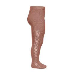 Buy Side openwork warm tights TERRACOTA in the online store Condor. Made in Spain. Visit the SALES section where you will find more colors and products that you will surely fall in love with. We invite you to take a look around our online store.