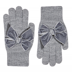 Buy Gloves with giant velvet bow LIGHT GREY in the online store Condor. Made in Spain. Visit the ACCESSORIES FOR KIDS section where you will find more colors and products that you will surely fall in love with. We invite you to take a look around our online store.