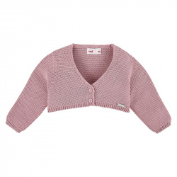 Buy Garter stitch bolero cardigan PALE PINK in the online store Condor. Made in Spain. Visit the KNIT SHORT CARDIGAN section where you will find more colors and products that you will surely fall in love with. We invite you to take a look around our online store.