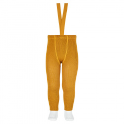 Buy Merino wool-blend leggings w/elastic suspenders CURRY in the online store Condor. Made in Spain. Visit the TIGHTS WITH SUSPENDERS section where you will find more colors and products that you will surely fall in love with. We invite you to take a look around our online store.