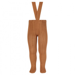 Buy Rib tights with elastic suspenders CINNAMON in the online store Condor. Made in Spain. Visit the TIGHTS WITH SUSPENDERS section where you will find more colors and products that you will surely fall in love with. We invite you to take a look around our online store.