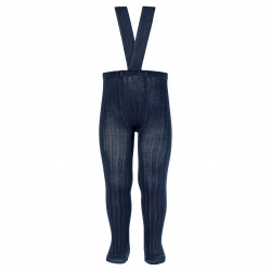 Buy Rib tights with elastic suspenders NAVY BLUE in the online store Condor. Made in Spain. Visit the TIGHTS WITH SUSPENDERS section where you will find more colors and products that you will surely fall in love with. We invite you to take a look around our online store.