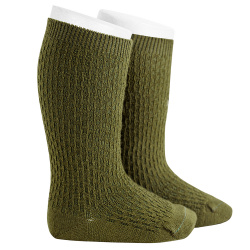 Buy Merino wool-blend patterned knee socks MOSS in the online store Condor. Made in Spain. Visit the PATTERNED BABY SOCKS section where you will find more colors and products that you will surely fall in love with. We invite you to take a look around our online store.