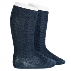 Buy Braided knee socks NAVY BLUE in the online store Condor. Made in Spain. Visit the PATTERNED BABY SOCKS section where you will find more colors and products that you will surely fall in love with. We invite you to take a look around our online store.
