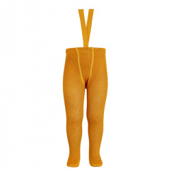 Buy Merino wool-blend tights w/elastic suspenders CURRY in the online store Condor. Made in Spain. Visit the TIGHTS WITH SUSPENDERS section where you will find more colors and products that you will surely fall in love with. We invite you to take a look around our online store.