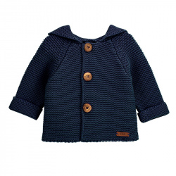 Buy Boys garter stitch short coat NAVY BLUE in the online store Condor. Made in Spain. Visit the WINTER SWEATERS AND CARDIGANS section where you will find more colors and products that you will surely fall in love with. We invite you to take a look around our online store.