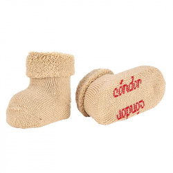 Buy Merino wool-blend terry short socks w/folded cuff BEIGE in the online store Condor. Made in Spain. Visit the BASIC WOOL BABY SOCKS section where you will find more colors and products that you will surely fall in love with. We invite you to take a look around our online store.