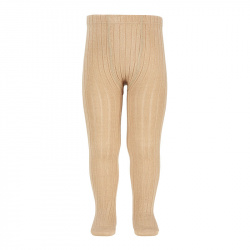 Buy Merino wool-blend rib tights BEIGE in the online store Condor. Made in Spain. Visit the WOOL TIGHTS section where you will find more colors and products that you will surely fall in love with. We invite you to take a look around our online store.
