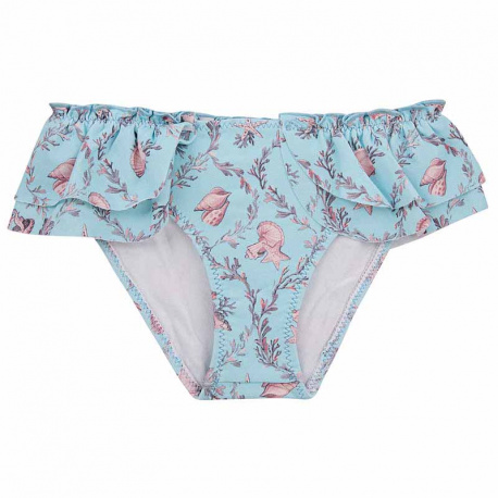 Buy My sea life upf50 bikini bottom w/doubleflounces AQUAMARINE in the online store Condor. Made in Spain. Visit the OUTLET section where you will find more colors and products that you will surely fall in love with. We invite you to take a look around our online store.