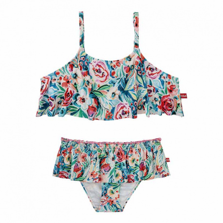 Buy Hawaiian upf50 flounced bikini SAKURA in the online store Condor. Made in Spain. Visit the OUTLET section where you will find more colors and products that you will surely fall in love with. We invite you to take a look around our online store.
