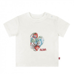 Buy Aloha short sleeve t-shirt CREAM in the online store Condor. Made in Spain. Visit the OUTLET section where you will find more colors and products that you will surely fall in love with. We invite you to take a look around our online store.