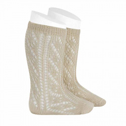 Buy Openwork extrafine perle knee socks LINEN in the online store Condor. Made in Spain. Visit the EXTRAFINE OPENWORK SOCKS section where you will find more colors and products that you will surely fall in love with. We invite you to take a look around our online store.
