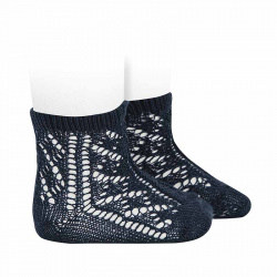 Buy Openwork extrafine perle short socks NAVY BLUE in the online store Condor. Made in Spain. Visit the EXTRAFINE OPENWORK SOCKS section where you will find more colors and products that you will surely fall in love with. We invite you to take a look around our online store.