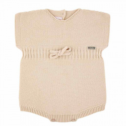 Buy Garter stitch romper with ribbed waist and cord LINEN in the online store Condor. Made in Spain. Visit the SPRING ROMPERSUITS section where you will find more colors and products that you will surely fall in love with. We invite you to take a look around our online store.