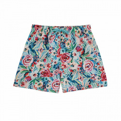 Boxer de bain kids hawaiian, tissu quickdry ROSE CERISE