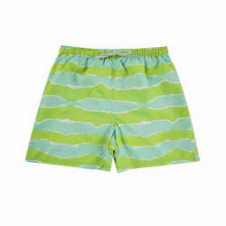 Boxer da mare kids good vibes, tessuto quick dry VERDERAME