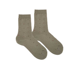 Buy Seaqual small dots embroidery short socks MINK in the online store Condor. Made in Spain. Visit the Happy Price section where you will find more colors and products that you will surely fall in love with. We invite you to take a look around our online store.