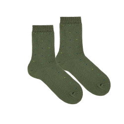 Buy Seaqual small dots embroidery short socks AMAZONIA in the online store Condor. Made in Spain. Visit the Happy Price section where you will find more colors and products that you will surely fall in love with. We invite you to take a look around our online store.