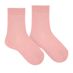 Buy Merino wool short socks WOOL PINK in the online store Condor. Made in Spain. Visit the BASIC WOOL SOCKS section where you will find more colors and products that you will surely fall in love with. We invite you to take a look around our online store.