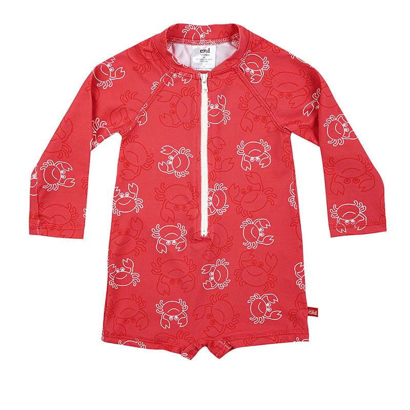 Buy Crab family upf50 one-piece long sleeveswimsuit RED in the online store Condor. Made in Spain. Visit the CRAB FAMILY COLLECTION section where you will find more products that you will surely fall in love with. We invite you to take a look around our online store.