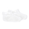 Buy Ceremony socks with lace, bow and littlepearls WHITE in the online store Condor. Made in Spain. Visit the BABY CEREMONY SOCKS section where you will find more colors and products that you will surely fall in love with. We invite you to take a look around our online store.