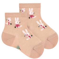 Buy Bunny embroidery short socks OLD ROSE in the online store Condor. Made in Spain. Visit the Happy Price section where you will find more colors and products that you will surely fall in love with. We invite you to take a look around our online store.