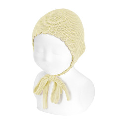 Buy Links stitch openwork bonnet BUTTER in the online store Condor. Made in Spain. Visit the COLLECTION LINK OPENWORK section where you will find more colors and products that you will surely fall in love with. We invite you to take a look around our online store.