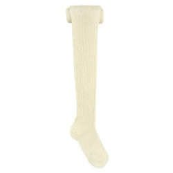 Buy Extrafine merino wool rib tights CREAM in the online store Condor. Made in Spain. Visit the WOOL TIGHTS section where you will find more colors and products that you will surely fall in love with. We invite you to take a look around our online store.