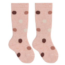 Buy Tweed knee socks with colourful dots PINK TWEED in the online store Condor. Made in Spain. Visit the WOOL FANCY SOCKS BABY section where you will find more colors and products that you will surely fall in love with. We invite you to take a look around our online store.