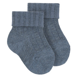 Buy Rib socks with double-folded cuff JEANS in the online store Condor. Made in Spain. Visit the WARM COTTON BASIC BABY SOCKS section where you will find more colors and products that you will surely fall in love with. We invite you to take a look around our online store.