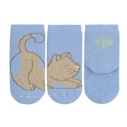 Buy Kitten non-slip socks BLUISH in the online store Condor. Made in Spain. Visit the NON-SLIP BABY SOCKS section where you will find more colors and products that you will surely fall in love with. We invite you to take a look around our online store.