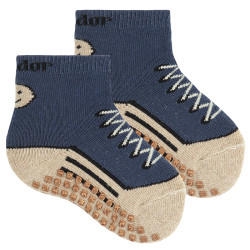 Buy Sneaker non-slip socks LAPIS LAZULI in the online store Condor. Made in Spain. Visit the NON-SLIP BABY SOCKS section where you will find more colors and products that you will surely fall in love with. We invite you to take a look around our online store.