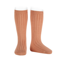 Basic rib knee high socks...