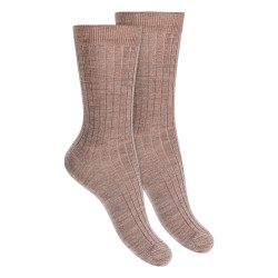 Buy Extrafine merino wool rib short socks for woman SAND in the online store Condor. Made in Spain. Visit the WOMAN AUTUMN-WINTER SOCKS section where you will find more colors and products that you will surely fall in love with. We invite you to take a look around our online store.