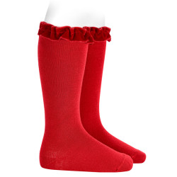 Achetez chez Chaussettes hautes avec ruban velours sur RED VELVET sur le site online Condor. Fabriqué en Espagne. Visitez notre section CHAUSSETTES SPECIALE FILLE ou vous trouverez plus de couleurs et produits que vous allez adorer. Nous vous invitons a visiter notre boutique en ligne.