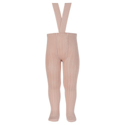 Buy Rib tights with elastic suspenders OLD ROSE in the online store Condor. Made in Spain. Visit the TIGHTS WITH SUSPENDERS section where you will find more colors and products that you will surely fall in love with. We invite you to take a look around our online store.